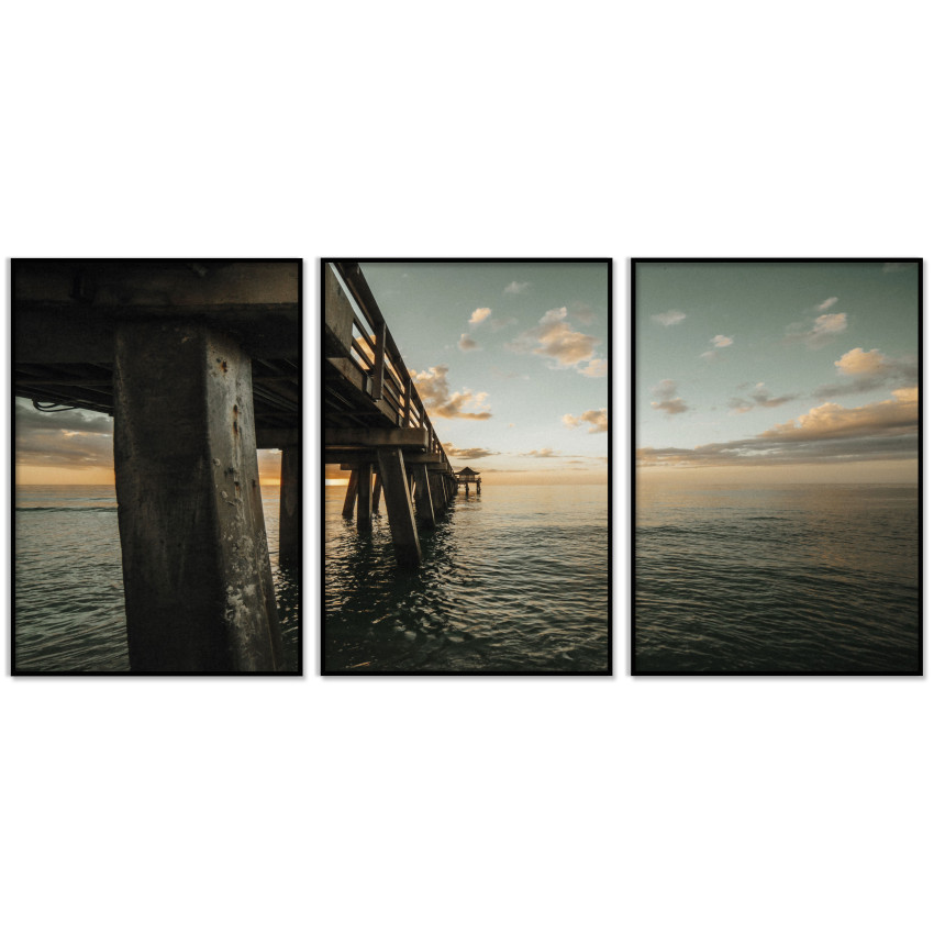 Pier by the Sea 61x91cm x 3  posters