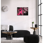Pink leaves - Two piece poster