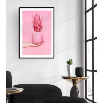 Pink pineapple 50x70 cm modern poster
