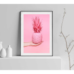 Pink pineapple 50x70 cm modern poster