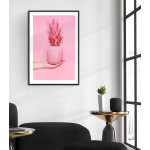 Pink pineapple 50x70 cm modern poster