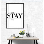 please STAY away - Simple Text Poster