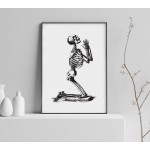 Praying skeleton - Poster
