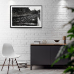 Railway in Black and White - Poster