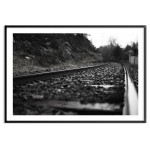 Railway in Black and White - Poster