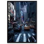 Rain in New York City - Cool Poster