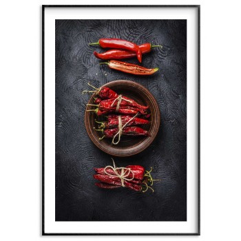 Röd chili - Stilren & modern kökstavla