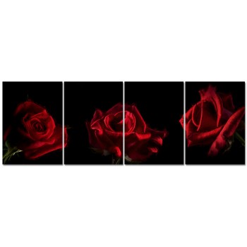 Red Roses - Poster in Four Pieces
