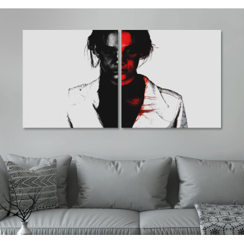 Kvinna i R&ouml;tt - Tavla i Tv&aring; delar