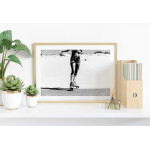 Retro skates 50x70cm fashion poster