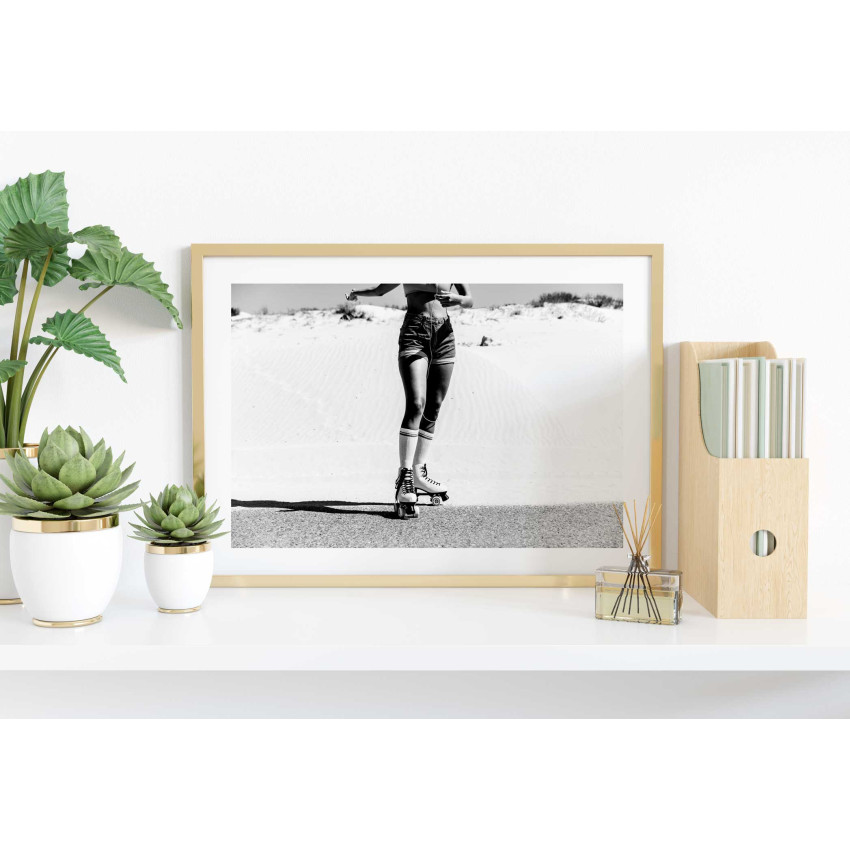 Retro skates 50x70cm fashion poster