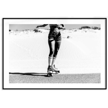 Retro skates 50x70cm fashion poster