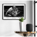 Rhino - Simple 50x70cm poster