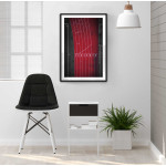 Running fields 50x70 cm sports poster