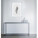 Löv - Svartvit Enkel Poster Tavla