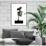 Simple Poster with a Palm Tree and White Background