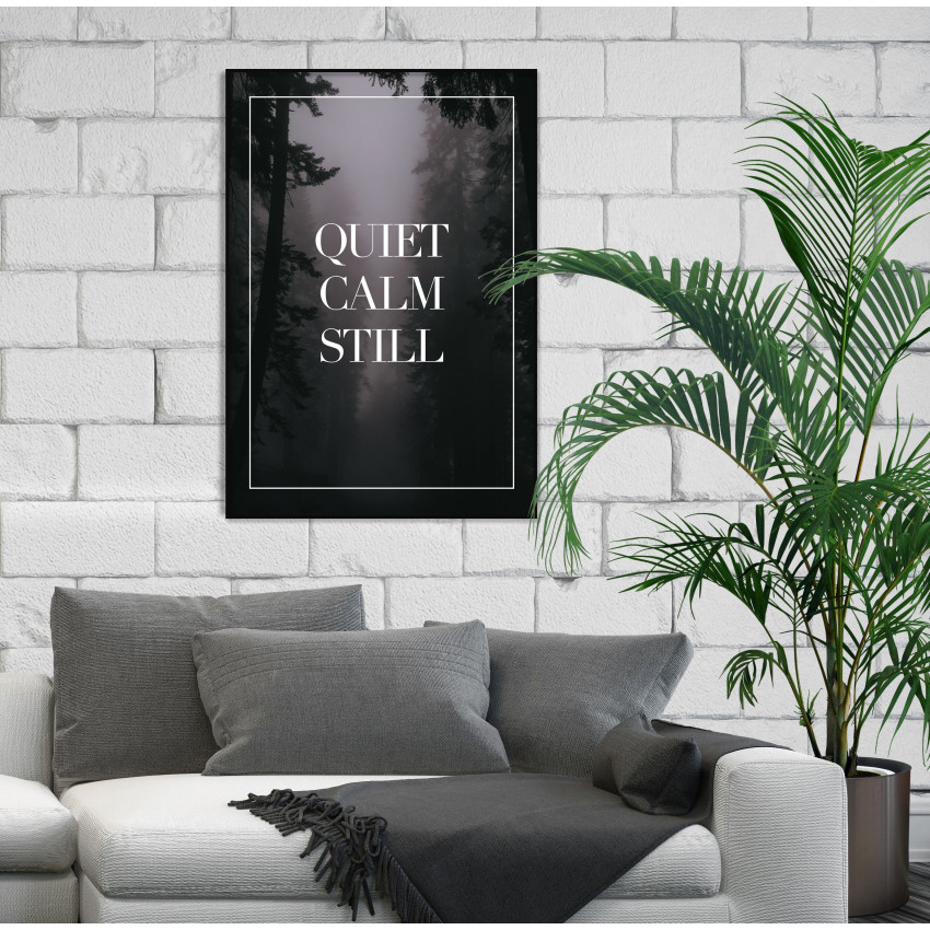 Enkel Stilren Poster med Text - Quiet Calm Still
