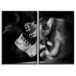 Skull Contrast Profile - Two Piece Poster
