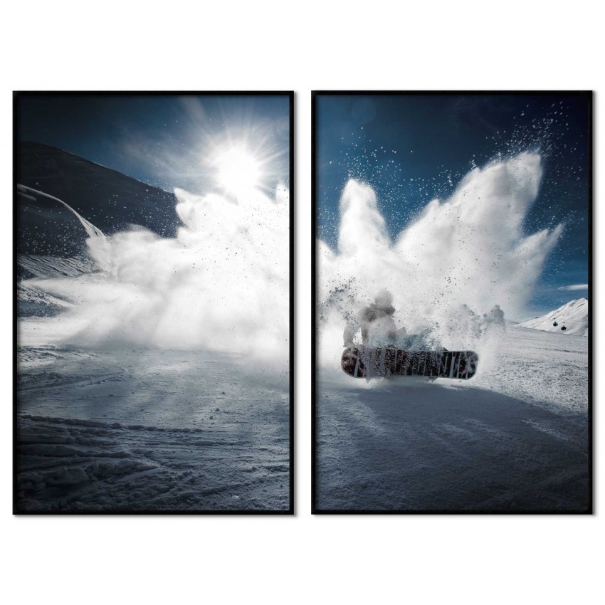 Snowboard posters 50x70cm | Alltid fri frakt!