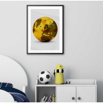 Guld fotboll 61x91cm stor sport poster