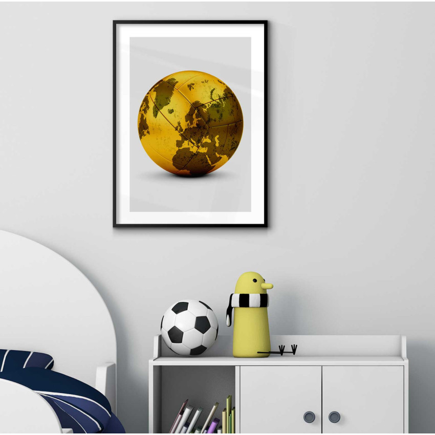 Guld fotboll 61x91cm stor sport poster
