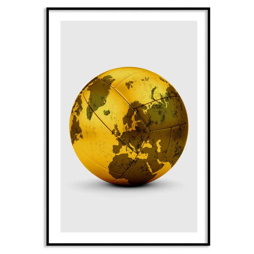 Guld fotboll 61x91cm stor sport poster