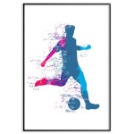 Fotbollsspelare 50x70cm sport poster illustration