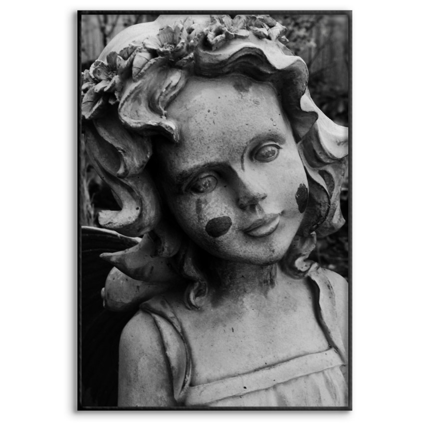 Statue Girl Angel - Simple Poster
