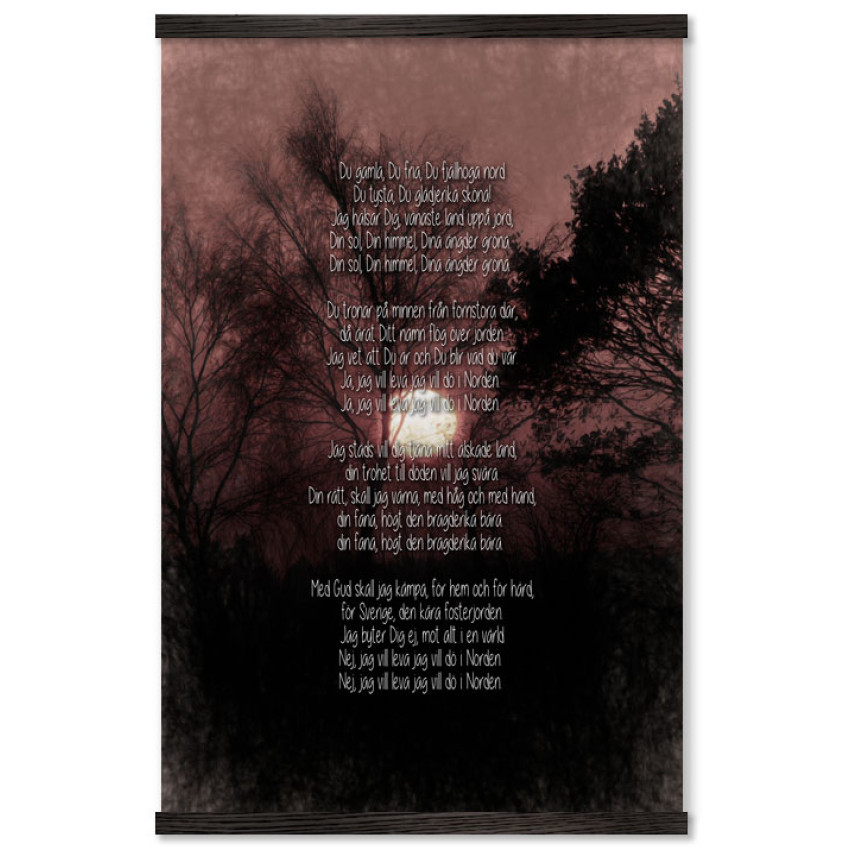 The Swedish Anthem Song and Sunset - Big Poster