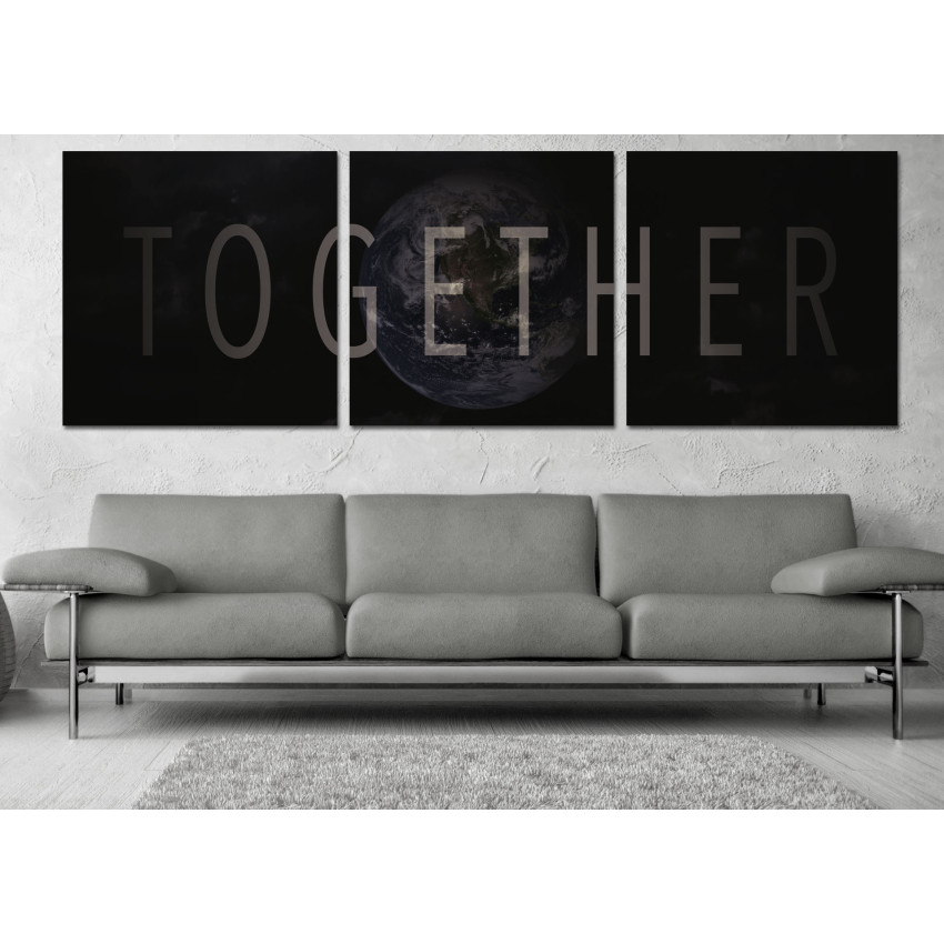 Together in the World - Poster in Three Pieces