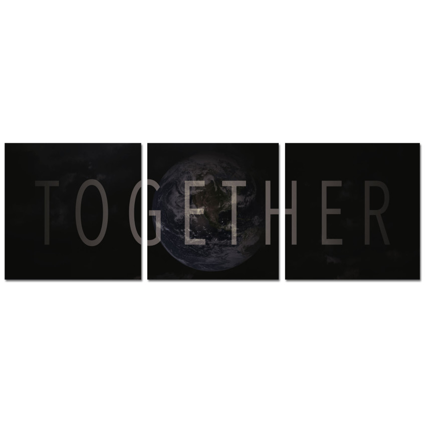 Together in the World - Poster in Three Pieces