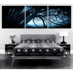 Tree in the Blue - Poster in Three Pieces