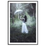 Flicka & Paraply 40x50 Poster