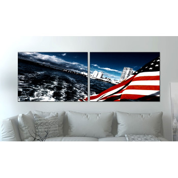 USA by the Water - Two Piece Poster