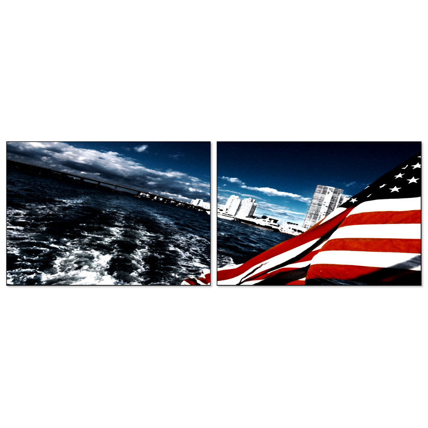 USA by the Water - Two Piece Poster