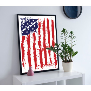 USA Flag - Illustration Poster