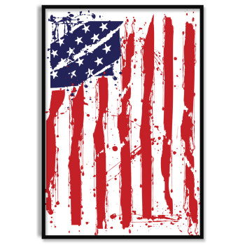 USA Flag - Illustration Poster