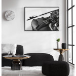 Fiol svartvit (50x70cm) musik poster