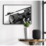 Fiol svartvit (50x70cm) musik poster