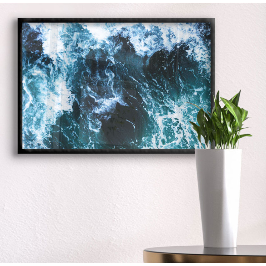 Waves by Sea - Simple Poster