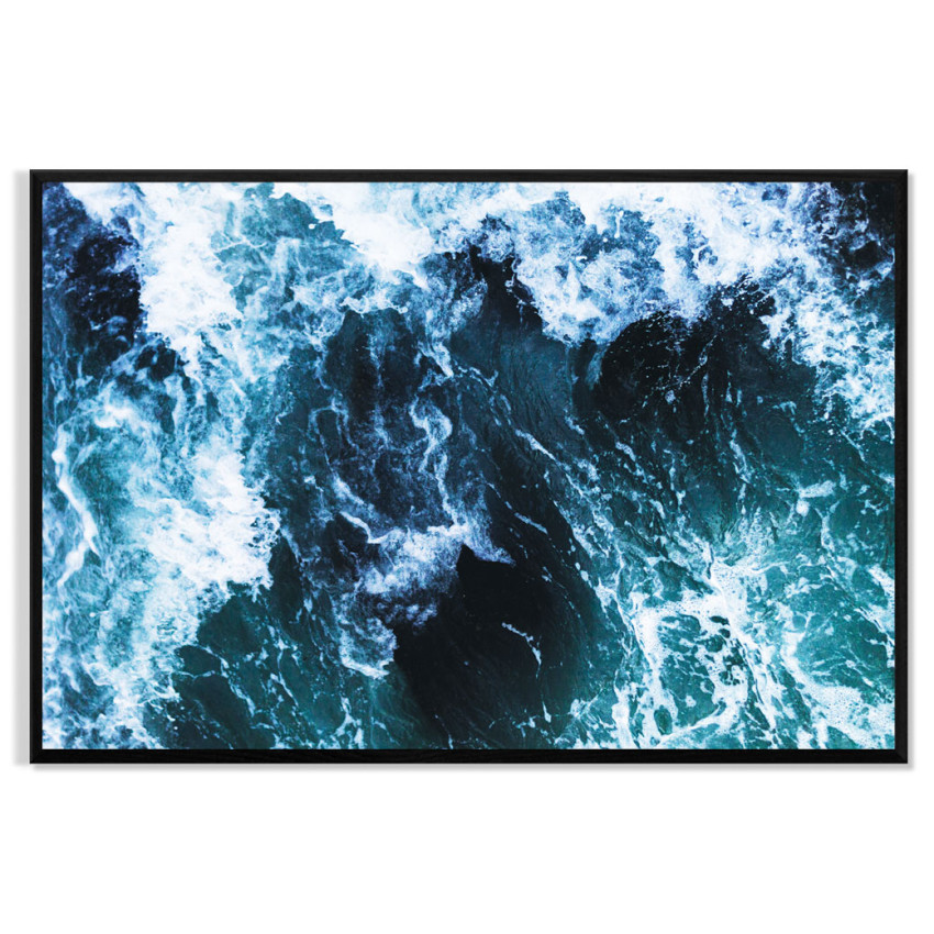 Waves by Sea - Simple Poster