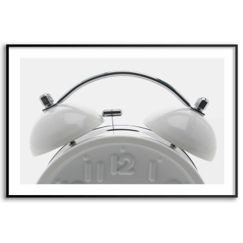 White clock 61x91cm minimalistic poster