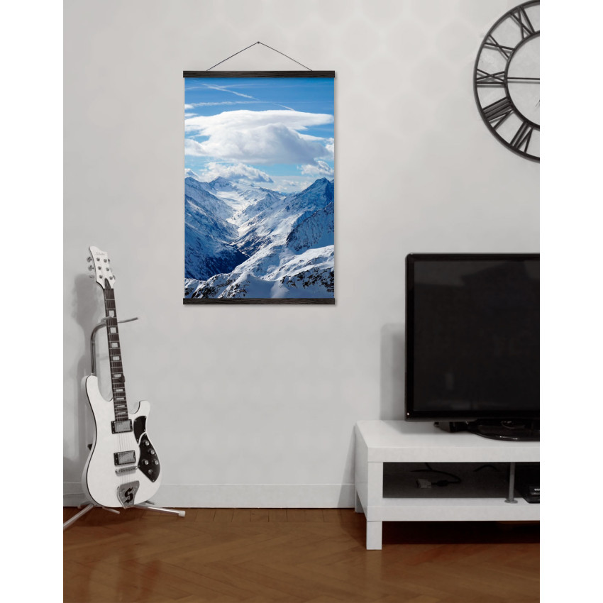 Winter in the Mountains - Big Red Poster