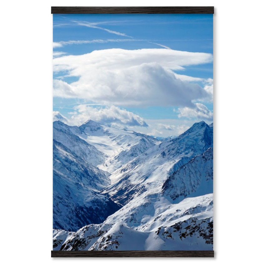 Winter in the Mountains - Big Red Poster