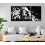 Woman in the wind 50x70cm x 3 posters