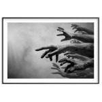 Zombie hands 50x70cm poster