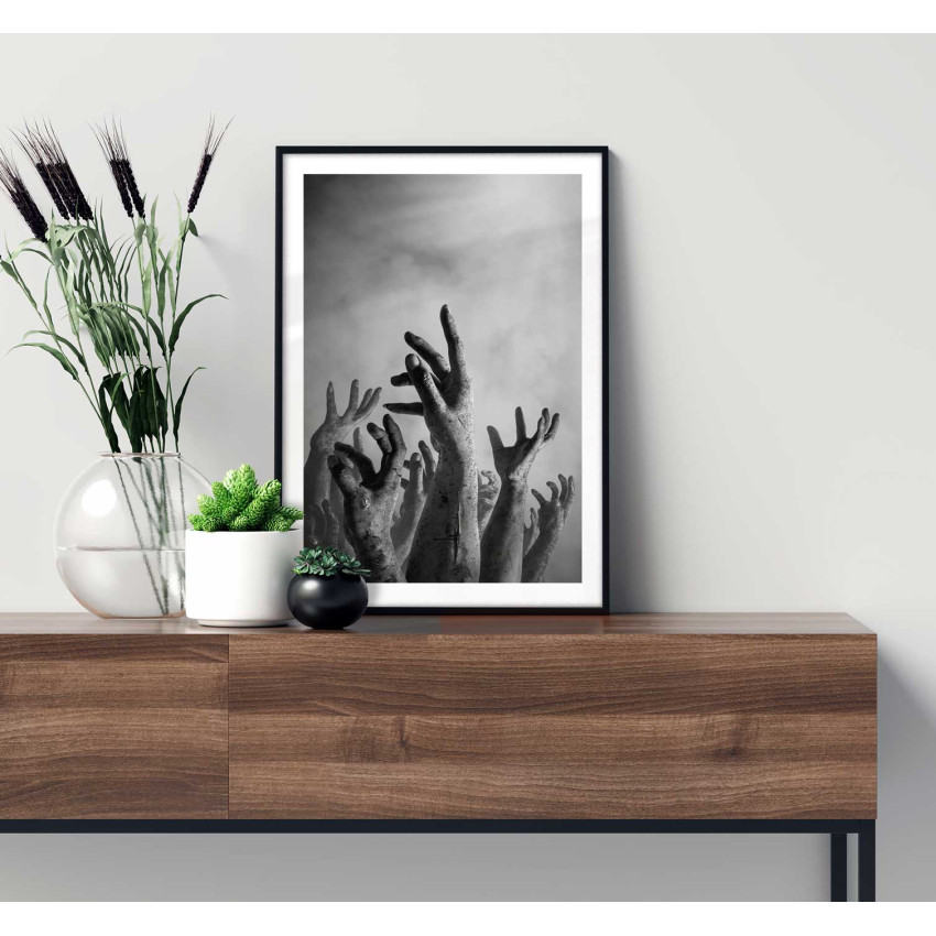 Zombie hands 50x70cm poster