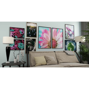 Växter & blad - Botanisk tavla i två delar