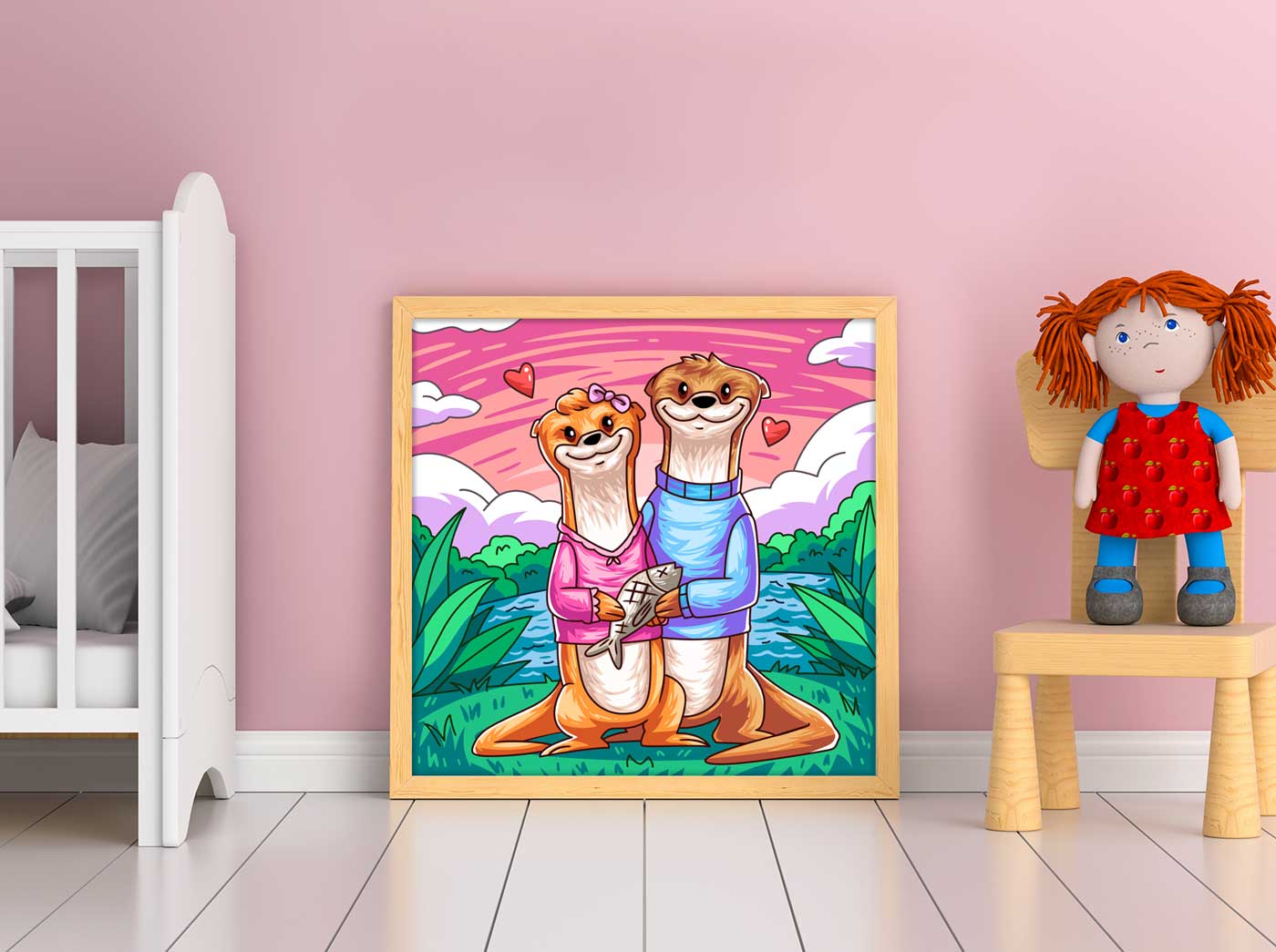 kärleksfull barnposter