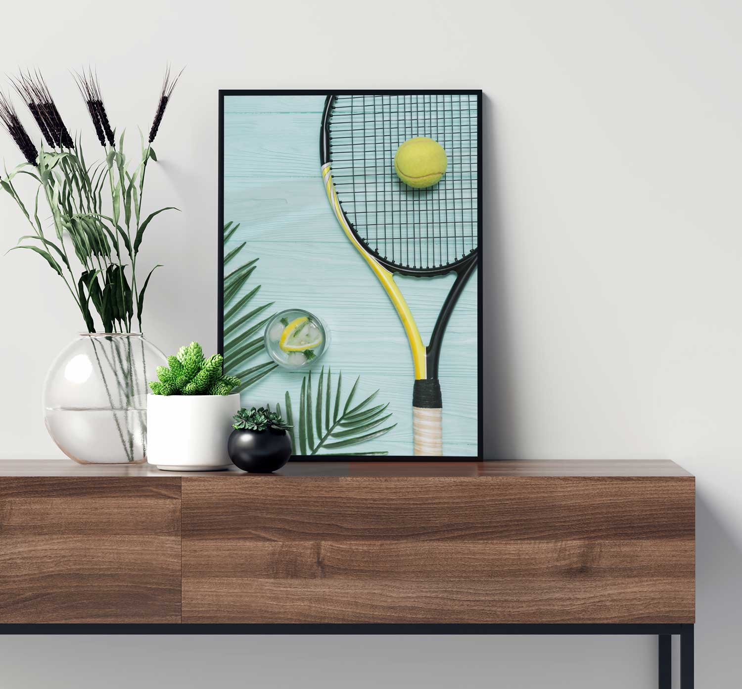 trendig tennis sport poster